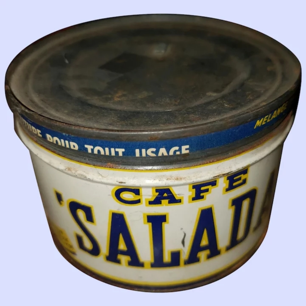 Vintage Collectible Tin Litho Advertising Salad Co